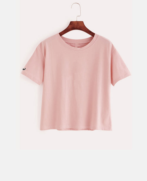 WOMEN'S FLOWY CROPPED TEE