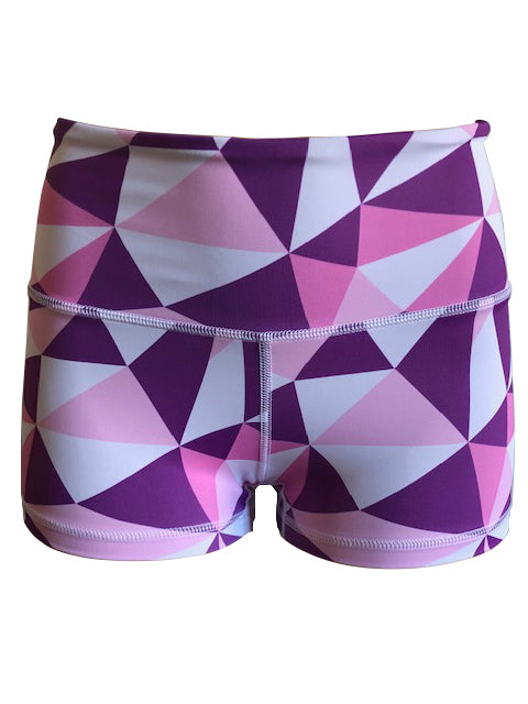 Kumi Purple Geometric Booty Short