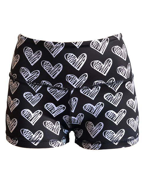 Kumi Black Chalk Hearts