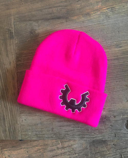 Hot P!nk Wod Gear Beanie